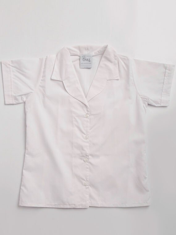 Blusa Blanca Manga Corta